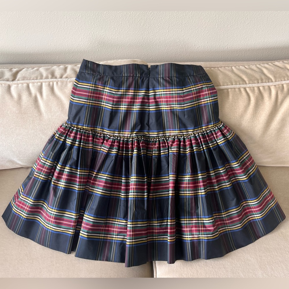 J. Crew Plaid Taffeta Skirt